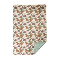 LIV Outdoor Abstract Print Sherpa Throw Blanket