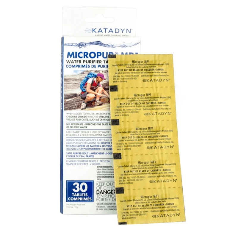 Katadyn Micropur MP1 Water Purification Tablets 3 Katadyn Micropur MP1 Water Purification Tablets